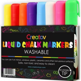 Kerifi US-CM Window Paint Markers for Glass Washable: 8 Pack 15mm Jumbo  Liquid Chalk Marker, Neon Glass Markers Pen, Wet Erase for Cars, Auto