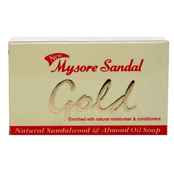 Jabón Mysore Sandal Gold 4.29 oz por unidad (paquete de 4) – Jabón de sándalo más puro – Jabón de grado 1 – TFM 80% – Adecuado para todo tipo de piel – Cero sequedad – Jabón natural de sándalo y aceit