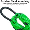 thumbnail image 2 of ABCISI 4 Feet Bungee Dock Line, Mooring Rope with Stainless Steel Clip Accessories - 2-Pack, Built-in Snubber, Compatible with Kayak, Canoe, Pontoon, Power Boat, Jet Ski (Green&Black), 2 of 14
