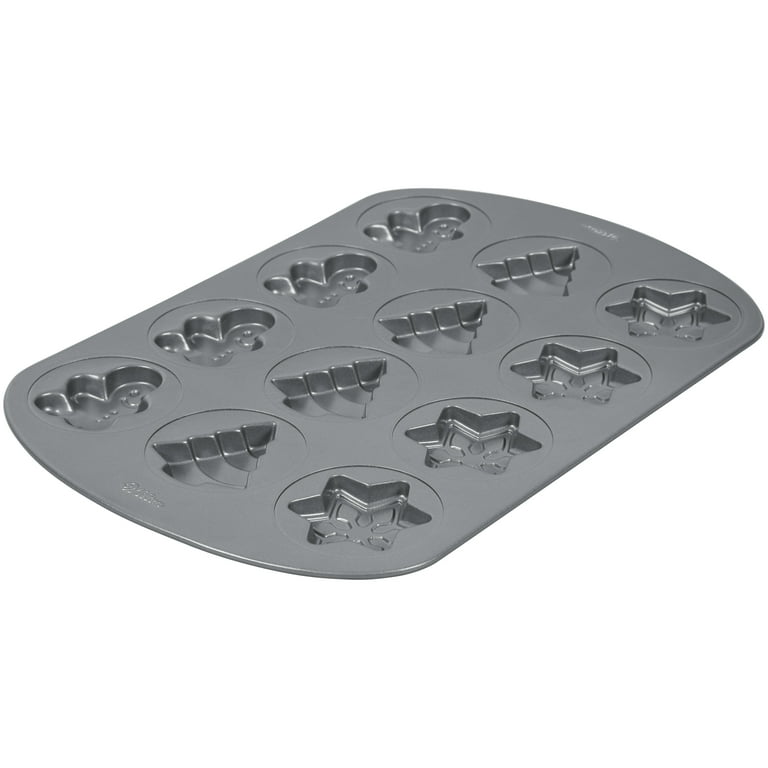Wilton Treats Made Simple Holiday Shapes Cookie Pan 12 Cavity