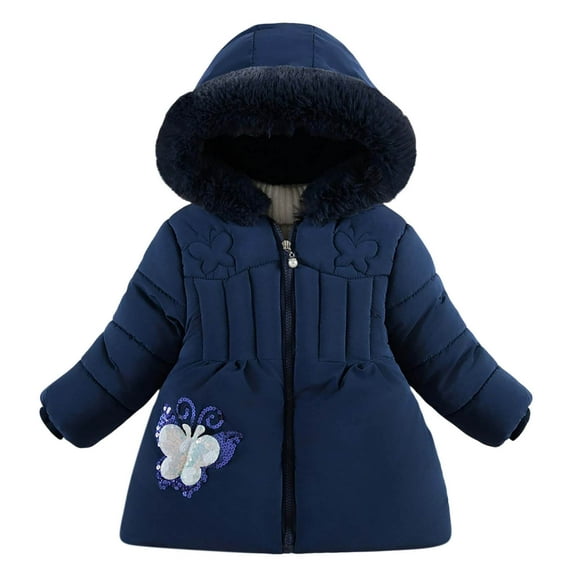 breaise Girl's Winter Long Coat Waterproof Parka Kids Warm Hooded Outerwear Windproof Puffer Jacket 4-12Years