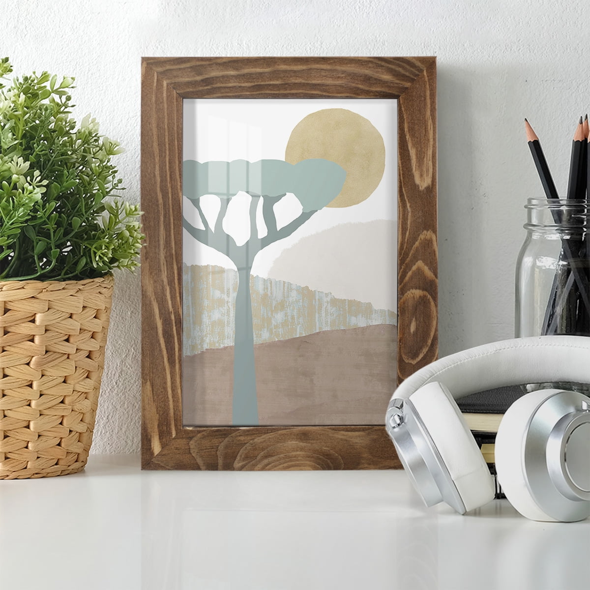 Ennerdale II - Framed Print w/glass - Walnut
