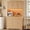 5-Natural Oak, variant on FANRAL 70” Tall Pantry Organizers and Storage Cabinet with Barn Doors & Drawers,Adjustable Shelf,Tall Pantry for Kitchen Dining Room Living Room Bedroom,White Pantry Cabinet