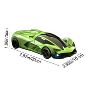 BUTOMKY 1:24 Scale Lamborghini RC Drift Car, 2.4GHz High Speed Racing Car with LED Headlights,3 Speed Modes, Extra Tires & Race Cones, Rechargeable Toy Gift for Kids 4-12 Years Old