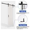 thumbnail image 6 of 30" x 84" Sliding Barn Door with Installation Hardware Solid Manufactured Wood Primed White Surface Paintable Closet Pantry Doors, 6 of 8