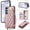 Rosegold, variant on Wallet Cover for Samsung Galaxy S23, with Wrist Strap Card Holder Magnetic Snap Back PU Leather Credit Card Slots Stand Classic Phone Case Cover for Samsung Galaxy S23, Rosegold