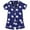 Blue1, variant on Fesfesfes Toddler Girls Boys Pajamas Set Summer 2 Pcs Pjs Set - Kids Short Sleeve Button Down Sleepwear (3-7 Years)