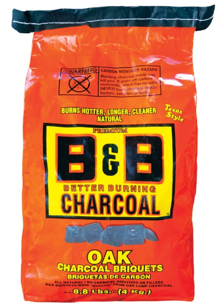 B & B Charcoal B & B Charcoal 00073 Organic Oak Charcoal Briquettes, 8. ...