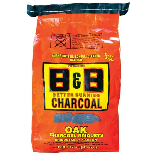 B & B Charcoal B & B Charcoal 00073 Organic Oak Charcoal Briquettes, 8.