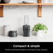 Ninja Nutri-Blender 20-Oz Personal Blender, (2) 20-Oz Dishwasher-Safe To-Go Cups, Smoothie, BN300GY Gray