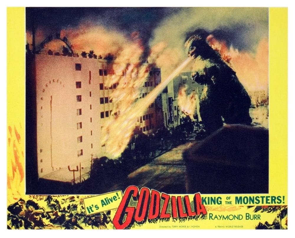Godzilla King Of The Monsters! Lobbycard 1956. Movie Poster Masterprint (14 x 11) - Walmart.com ...
