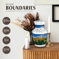 thumbnail image 3 of JAGASY Sunflower Handmade Urn for Boy, Blue Small Keepsake Urns for Human Ashes for Women, Sunset Mountain Sunflower Field Decorative Urns for Friends, Burial Cremation Urn for Girl, (3 Inch), 3 of 7