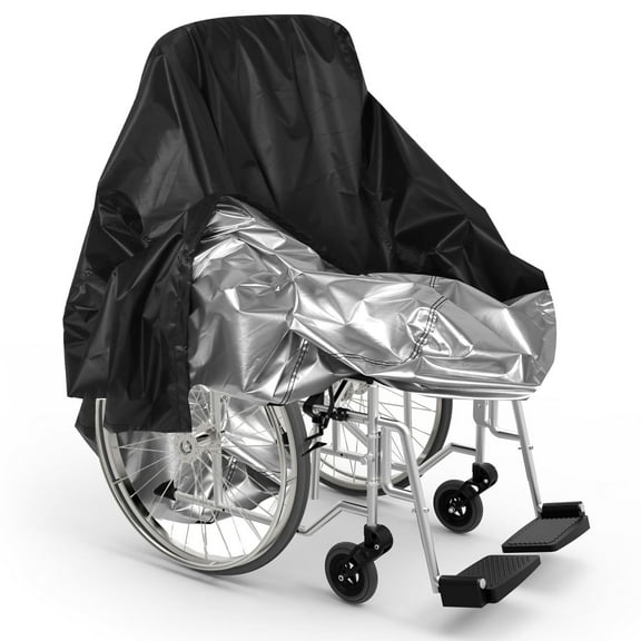 Sutowe Wheelchair Cover Waterproof Oxford Cloth Electric Wheelchair Cover Dustproof Scooter Protector for Indoor and Outdoor Use