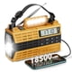 thumbnail image 1 of Emergency Radio Audiocrazy - Manivela solar (5000 mAh), color amarillo, 1 of 7
