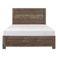 thumbnail image 3 of Topline Home Furnishings Rustic Brown Queen Bed, 3 of 3