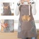 thumbnail image 4 of Delantal de Cocina Impermeable - con Bolsillos y Tirantes Ajustables Espalda Cruzada Mandil De Trabajo Multiusos para Barbacoa Cocinar Restaurante Hornear Chef para Hombres Mujeres, 4 of 4
