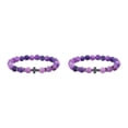 thumbnail image 3 of Pulseras de obsidiana y piedra natural Minnieouse Tipo 13 2 Conjunto, 3 of 6