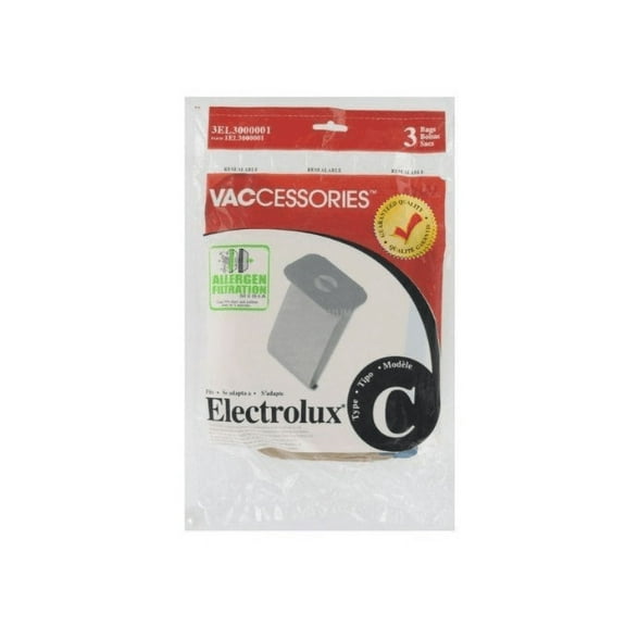Electrolux Aerus Style C Canister Micro Allergen Vacuum Cleaner Bags 3EL3000001 [2 Loose Bags]