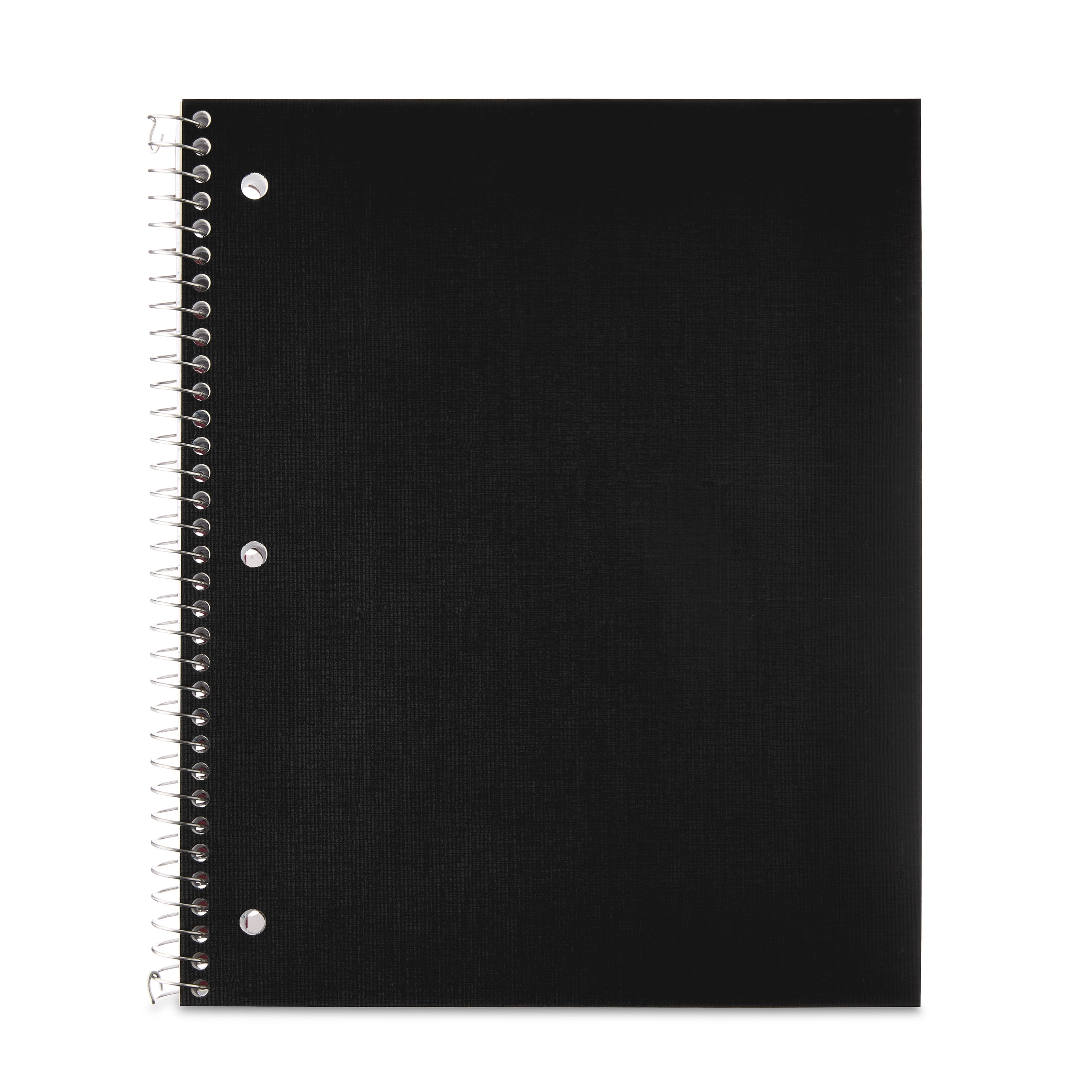 ぴーなっつページ Pen+Gear Wide Ruled 1-Subject Poly Notebook, Black, 8.5