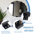 thumbnail image 3 of LELE LIFE Movable Mirror Clips for Wall Mounting, Stainless Steel Heavy Mirror Hangers Mirror Hanging Hardware Kit, Picture Frame Wall Mount Bracket Holder, 6Pack, 18mm/0.71" Width, 3 of 7