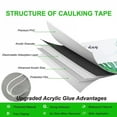 thumbnail image 6 of Caulk Tape Kitchen Sealant Strip Bathroom Self Adhesive Shower Tile Sealer Household Mildew-proof Tub Countertop Sealing Tape, 6 of 10