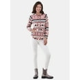 thumbnail image 2 of No Boundaries Plush Christmas Pullover Hoodie, Women's, 2 of 4