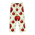 thumbnail image 4 of Naloa Fruit Apples Print Women’s Ultra-Soft Comfy Pajama Lounge Pants with Pockets & Drawstring, 4 of 8