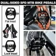 thumbnail image 6 of BUCKLOS Mountain Bike Pedals PD-M680 Dual Function Flat&Lock Pedals Fit Shimano SPD 9/16'' Aluminum MTB Pedal, 6 of 7