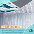 thumbnail image 2 of Non-Slip Bathtub Mat with Powerful Suction Cups, 40x16 Large Size Quick Drain for Safety in Showers and Tubs, Machine Washable Durable PVC Comfortable & Safe (Dark Whale), 2 of 6