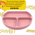 thumbnail image 5 of Muqee Peeko Turkish Pink Silicone Baby and Toddler Self-Eating food Plates Set with Utensils (8 Piece Set), 5 of 6