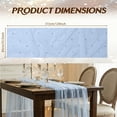 thumbnail image 3 of 3PCS Pearl Gauze Table Runner 33 x 124 inches 10FT Sheer Tablecloth Elegant Dining Wedding Birthday Party Baby Shower Anniversary Holiday Centerpiece Table Decor, 3 of 8