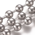 thumbnail image 2 of Resistant 304 Stainless Steel Ball Chains with Card Paper Stainless Steel color 3.2mm, 2 of 4