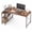 Rust, variant on CONCETTA 39inch L Shaped Desk with Reversible Storage Shelves, 198 lbs Capacity Computer Corner Desk for Home Office, Gaming & Writing, Rust Brown
