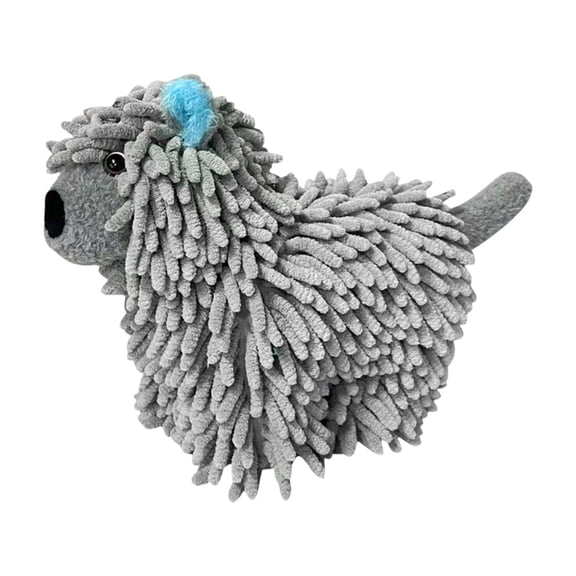 Huzdenx Cute Little Dog Doll Hanging Hand Towel, Soft Chenille Absorbent Decorative Hand Drying Towel for Bathroom Kitchen Home Decor