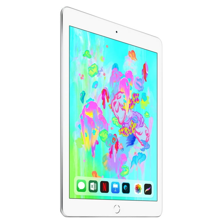 Restored 2017 Apple iPad Wi Fi 128 GB Silver (5th Generation) (Refurbished)