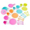 KidKraft 27-Piece Bright Cookware Set, Plastic Dishes and Utensils for Play Kitchens, Gift for Ages 18 mo+