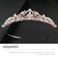 thumbnail image 2 of Wedding Rhinestone Crown Birthday Tiara Headband High-end Rhinestone Tiara for Girl, 2 of 8