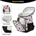 thumbnail image 3 of Backpack Cooler lunch bag 36 Can Capacity Insulated Bag for Camping, Beach, Hiking & Travel Cartonn Halloween-themed Icons, 3 of 7