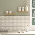 thumbnail image 2 of Ballucci 16" Floating Shelves for Wall, 2-Pack with Invisible Brackets, 6" Deep, Natural Oak, 2 of 7