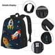 thumbnail image 3 of Disketp Spaceships and Stars Mochila Estampada de Gran Capacidad con Lonchera y Estuche, Set de 3 Piezas para Estudiantes, 3 of 7