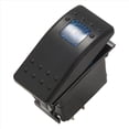 thumbnail image 5 of 5X 12V 20 Amp Waterproof Blue LED On/Off Boat Marine SPST 3P Rocker Switch with Light, 5 of 9
