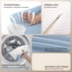 thumbnail image 4 of Almohada Memory Foam, Almohadas Ortopedica Cervical Pueden Aliviar el Dolor,2 Alturas Ajustables + Funda de Seda Refrescante - Soporte Ergonomico para Dormir de Lado, Espalda o Estómago, 4 of 7