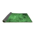 thumbnail image 2 of Ahgly Company Indoor Square Oriental Emerald Green Industrial Area Rugs, 5' Square, 2 of 4