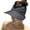 Dark Gray, variant on FAIWAD Sun Hat for Women Summer Folded Hat with Wide Brim Sport Tennis Golf Ponytail Sun Cap