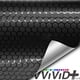 thumbnail image 2 of VViViD+ Vinilo adhesivo para coche con patrón medio, color negro mate, color panal (3 pies x 5 pies), 2 of 4