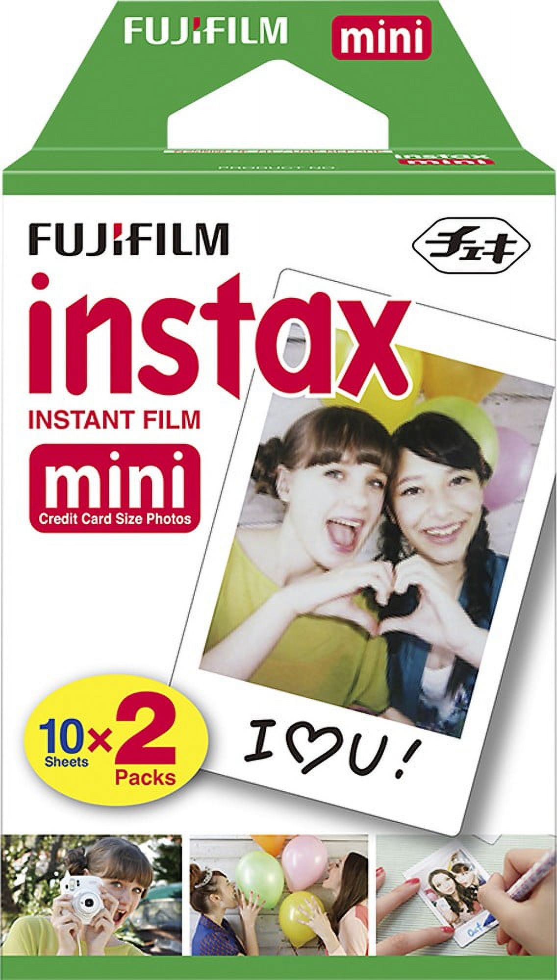 Fujifilm Instax Mini ISO 800 Instant Film, 5.4 x 8.6 cm, 20 Sheets