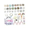 thumbnail image 4 of Kits de fabricación de pulseras con dijes, suministros de joyería, pendientes DIY portátiles para niñas de 13 a 15 años, principiantes, mamá y mujer,, 4 of 9