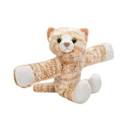 Wild Republic Huggers Tabby Cat Plush Toy, Slap Bracelet, Stuffed Animal, Kids Toys, 8"