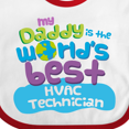 thumbnail image 4 of Inktastic Hvac Technician Daddy Boys or Girls Baby Bib, 4 of 4