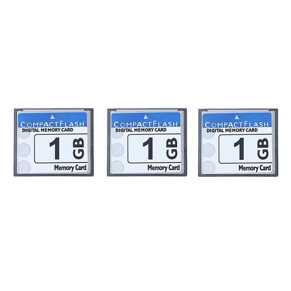3X Carte Mémoire Flash Compacte Professionnelle 1 Go pour Appareil Photo, Machine Publicitaire, Carte d'Ordinateur Industrielle